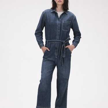 Gap Denim Boilersuit with Cropped Wide leg petite