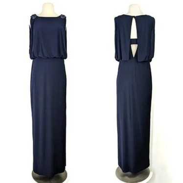 Xscape Embellished Jersey Gown Maxi Dress Sleevele