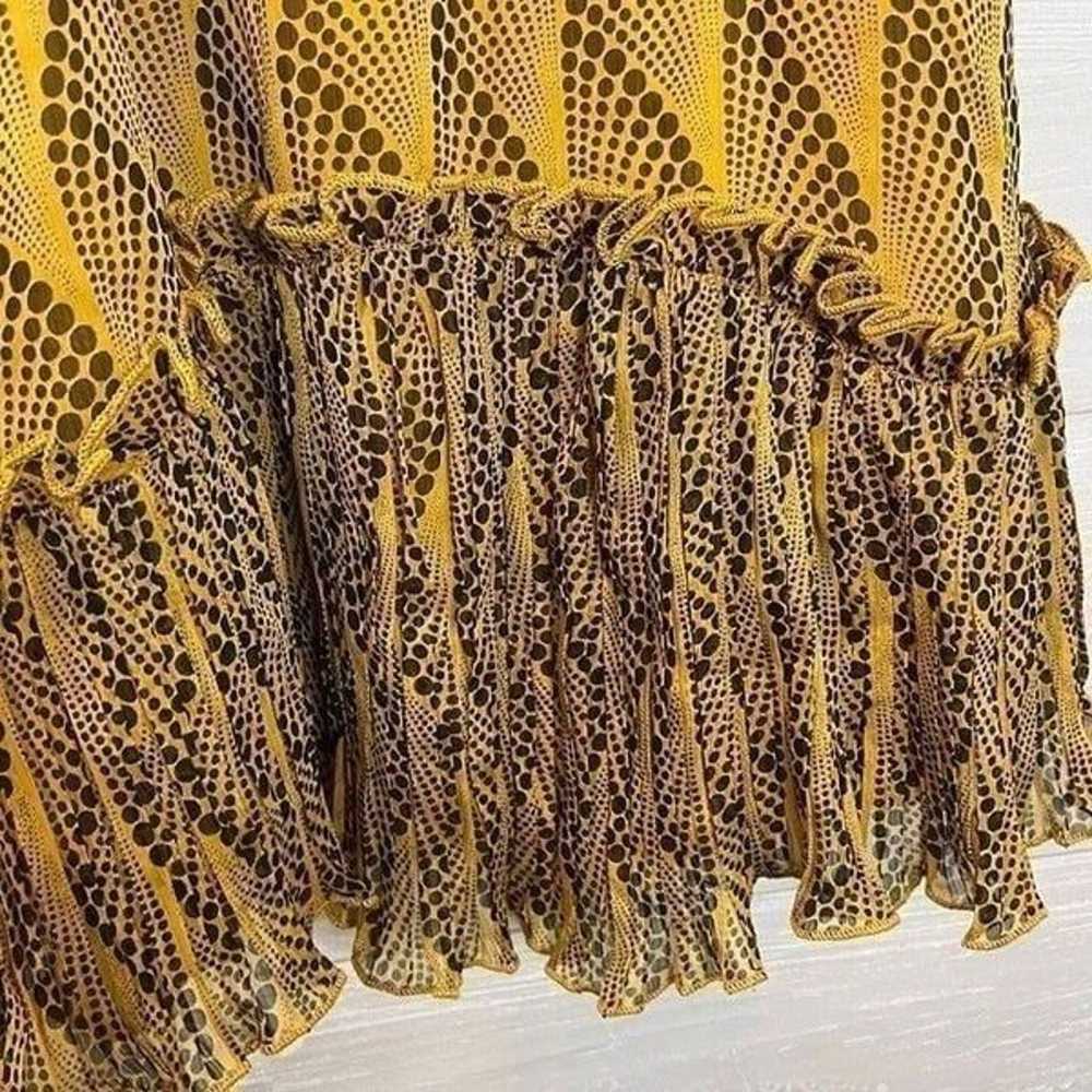 Angel Biba Pleated Deep V-neck Spaghetti Strapped… - image 9