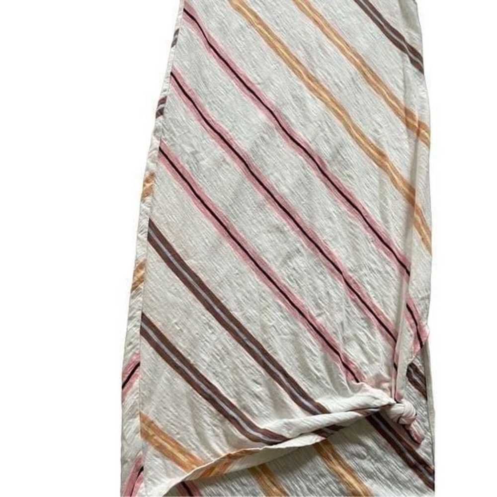 Lou & Grey Slub Knit Midi Dress Cream Stripe size… - image 11