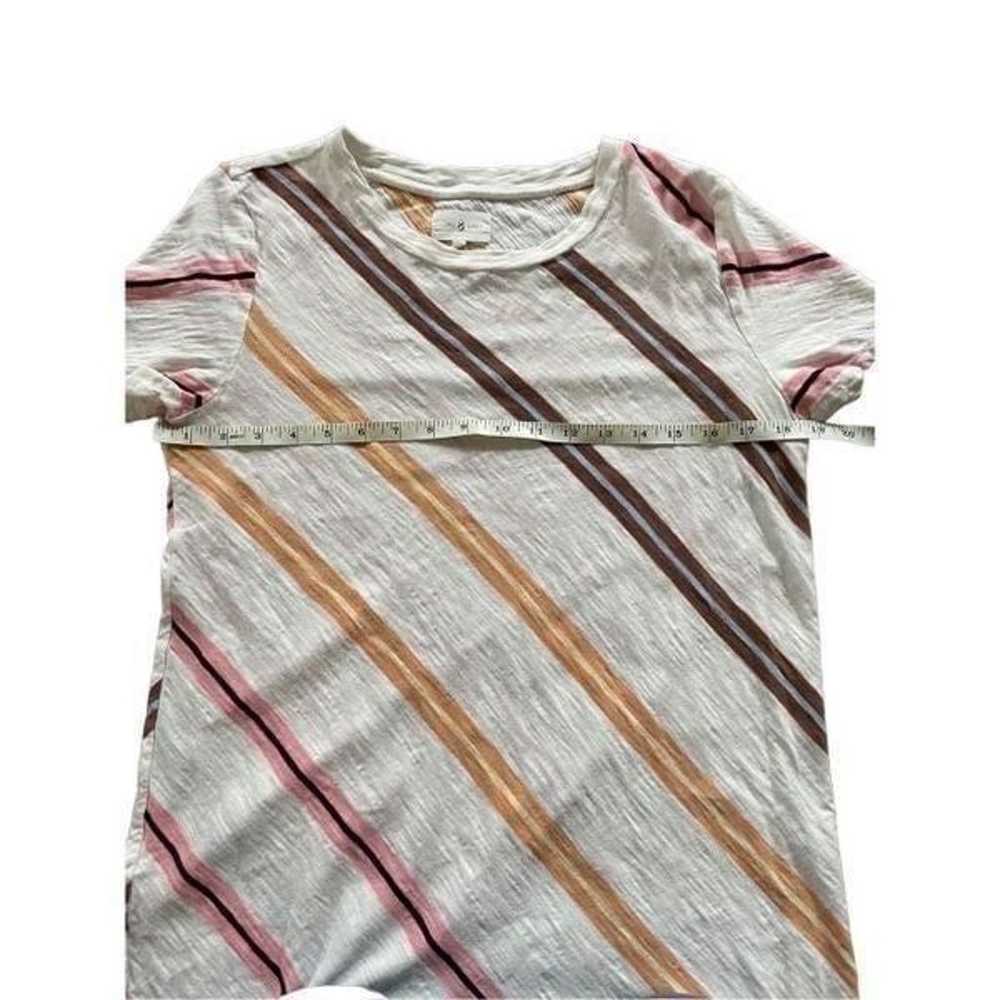 Lou & Grey Slub Knit Midi Dress Cream Stripe size… - image 8
