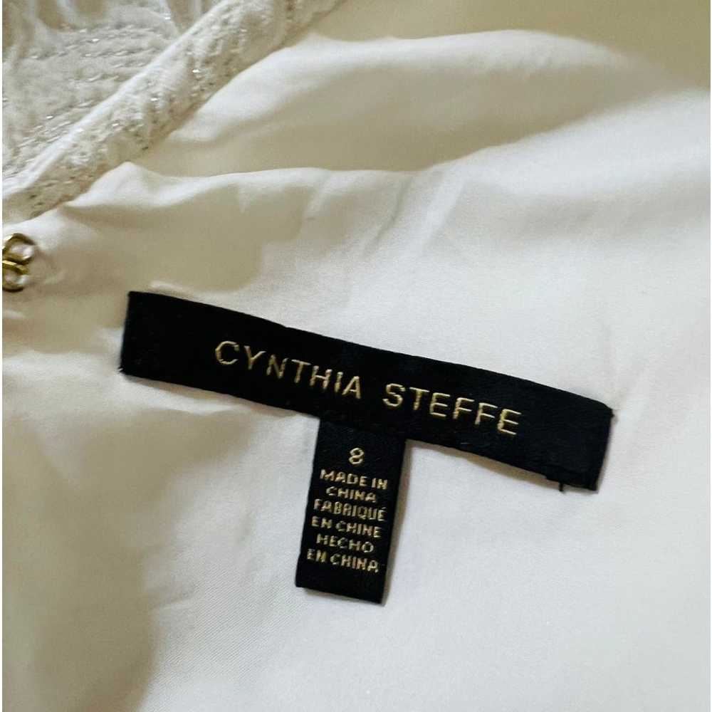 Cynthia Steffe Floral Textured Metallic Dress Siz… - image 5
