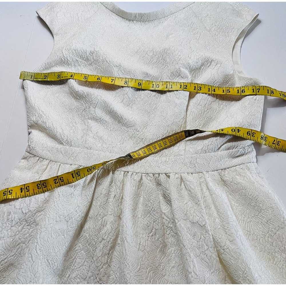 Cynthia Steffe Floral Textured Metallic Dress Siz… - image 8