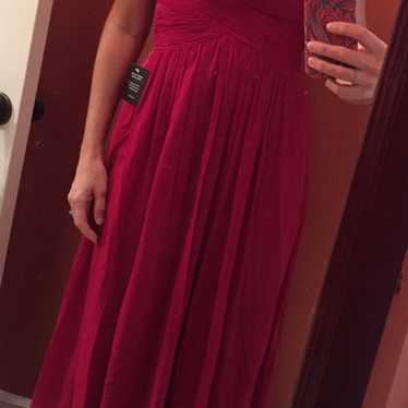 Red formal dress