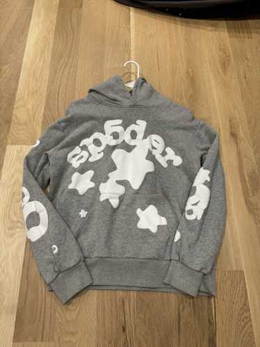 Streetwear sp5der hoodie gray