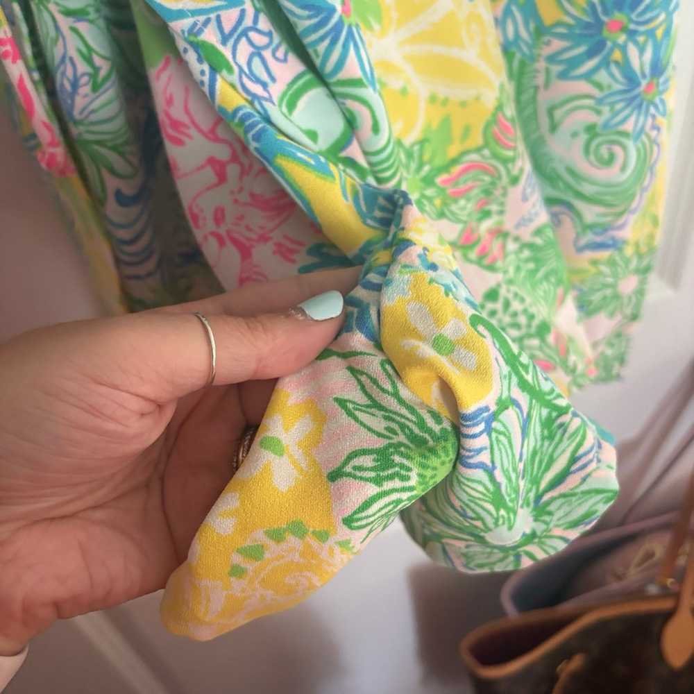 Like new Lilly Pulitzer pearl romper size 10 in c… - image 7