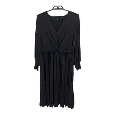 Eloquii Dress Knot Front Pleated skirt black size 