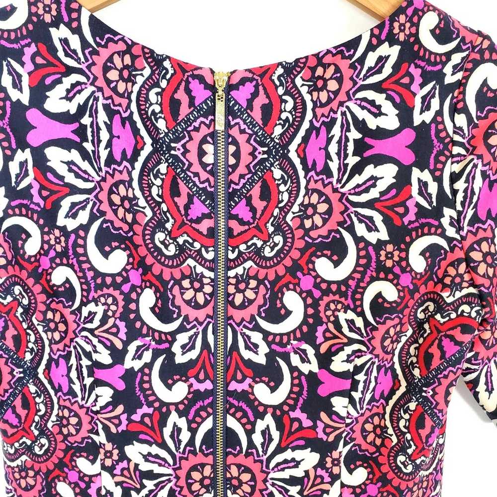 Eliza J Multicolored Printed Short Sleeve Jersey … - image 2