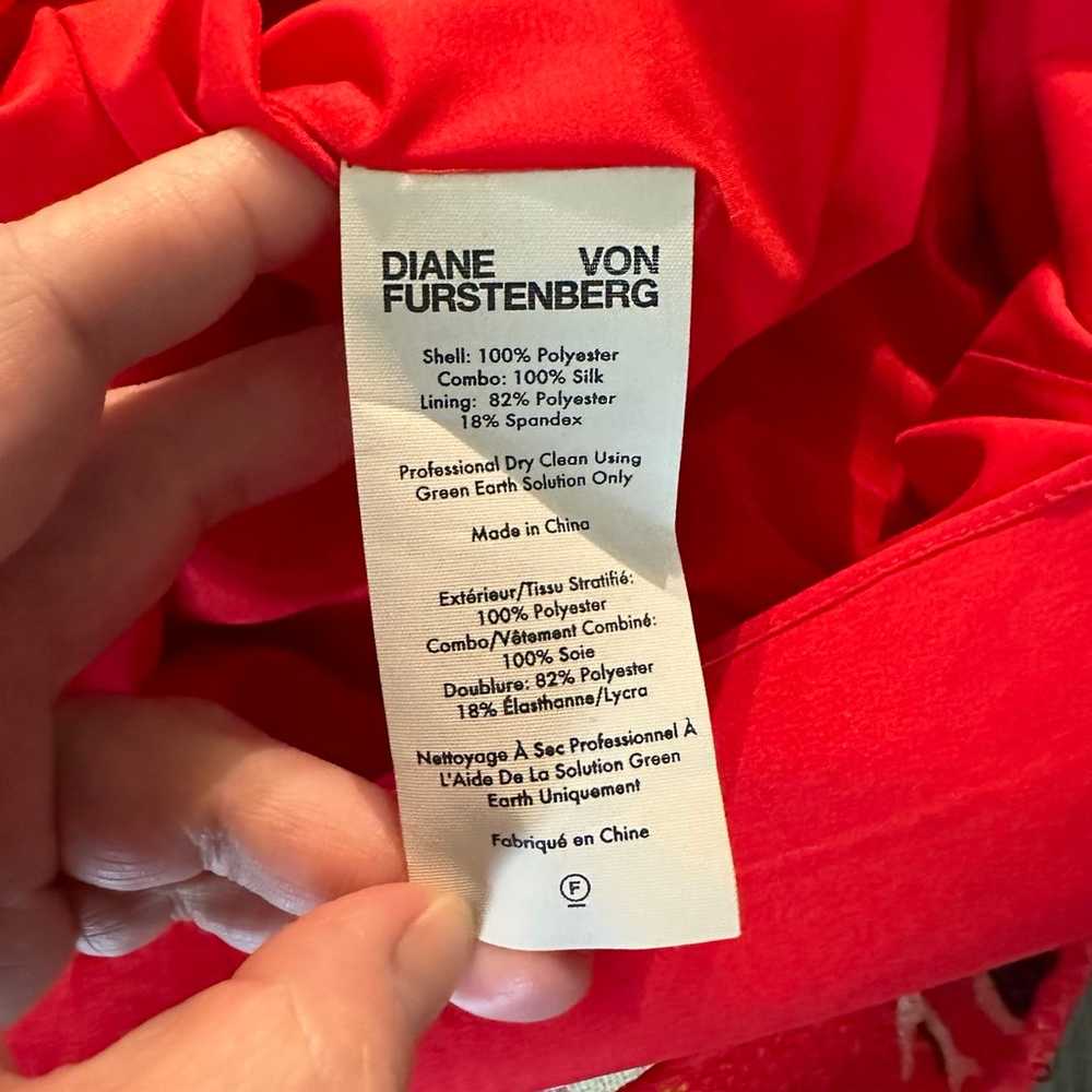 Diane von Furstenberg sequin shimmer floral print… - image 7