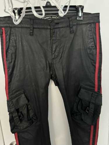 Robins Jeans leather denim robins jeans rare