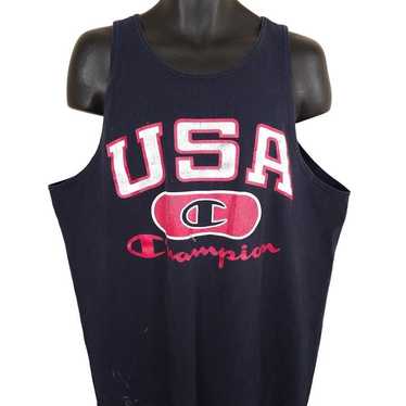 Vintage Vintage Team USA Champion Tank Top Mens S… - image 1