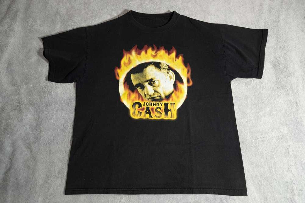 Band Tees × Vintage Johnny Cash Ring of Fire Tee … - image 2