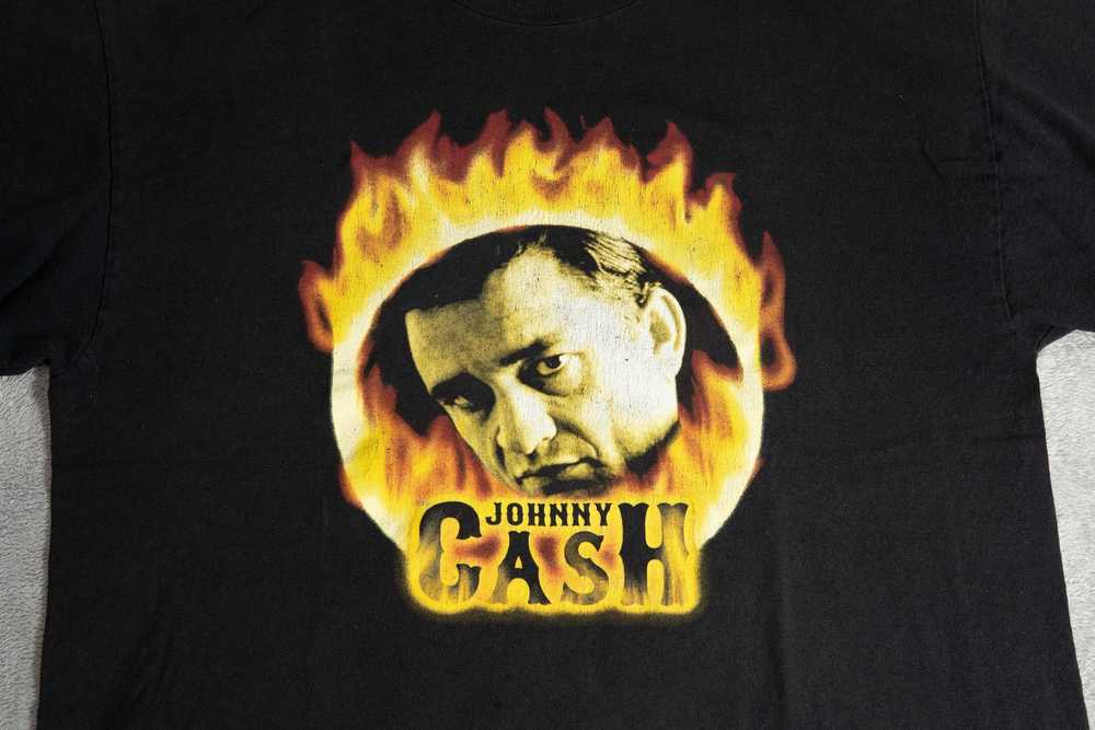 Band Tees × Vintage Johnny Cash Ring of Fire Tee … - image 3