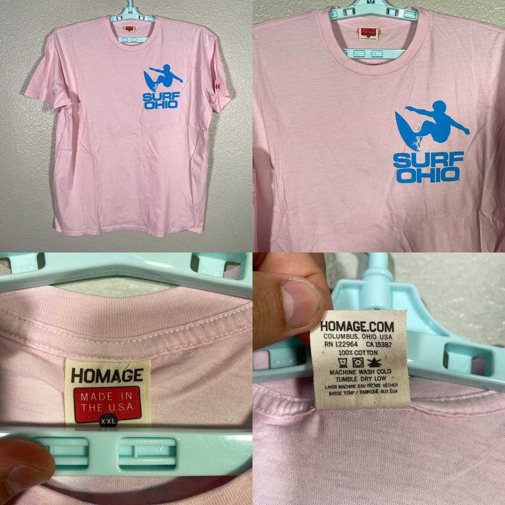 Pinko Homage Shirt Mens 2XL Pink Surf Ohio 1985 M… - image 4
