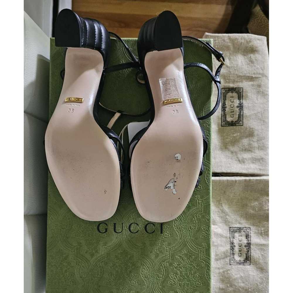 Gucci Double G leather sandal - image 12