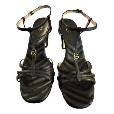 Gucci Double G leather sandal - image 1