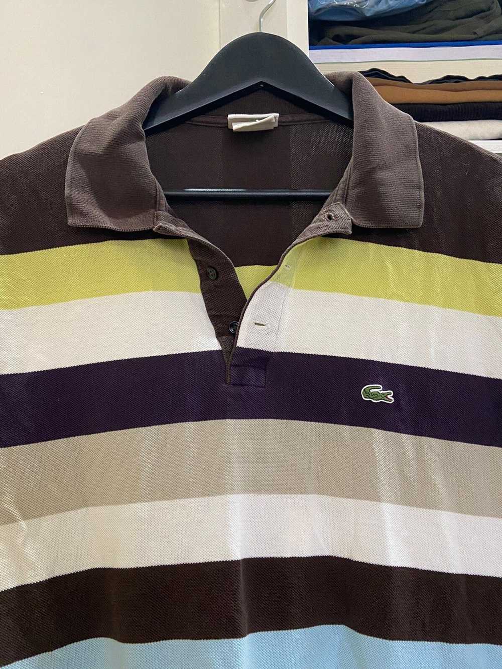 Lacoste Lacoste Multicoloured Striped Polo Shirt - image 2
