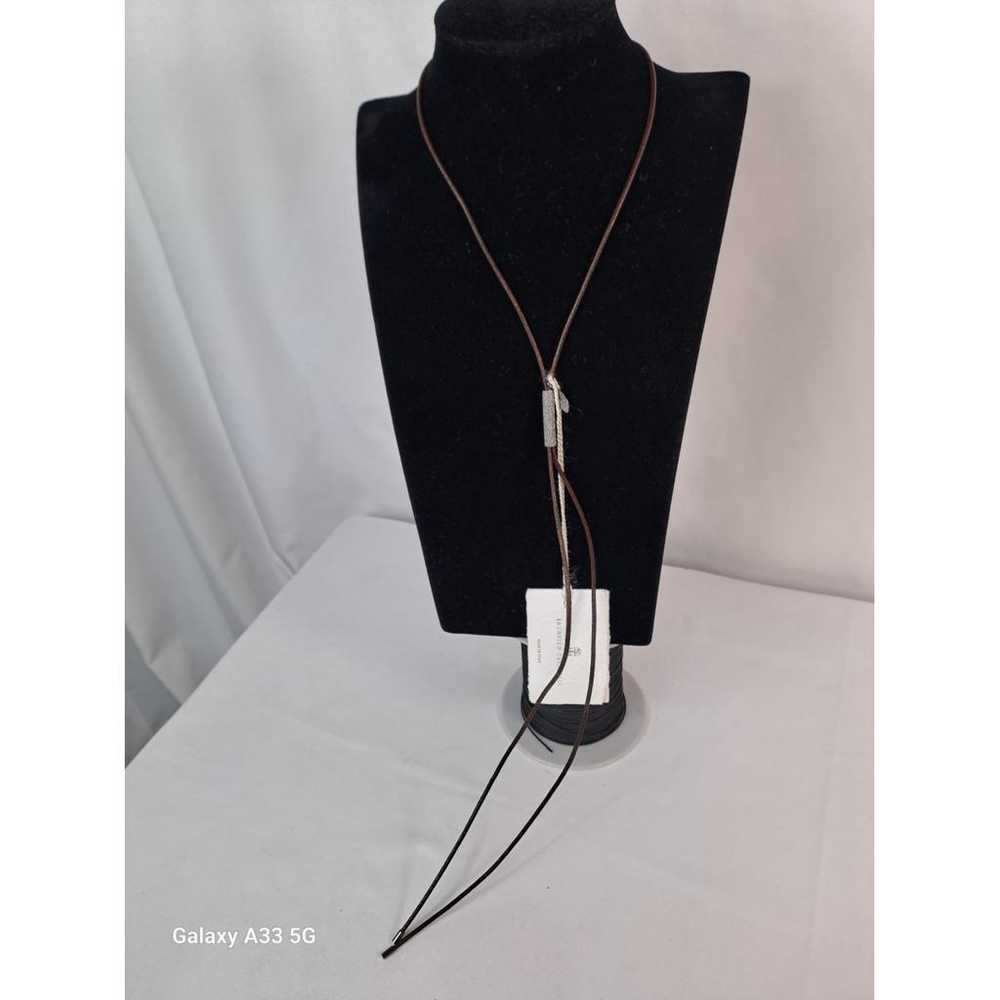 Brunello Cucinelli Silver long necklace - image 2