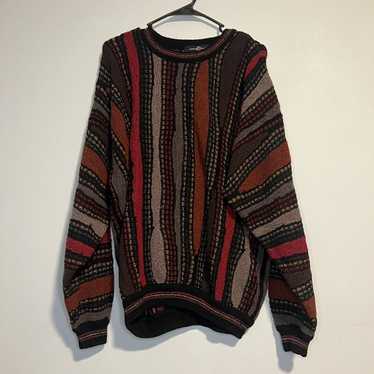 Coogi × Vintage Coogi Style Knit Sweater Burgandy