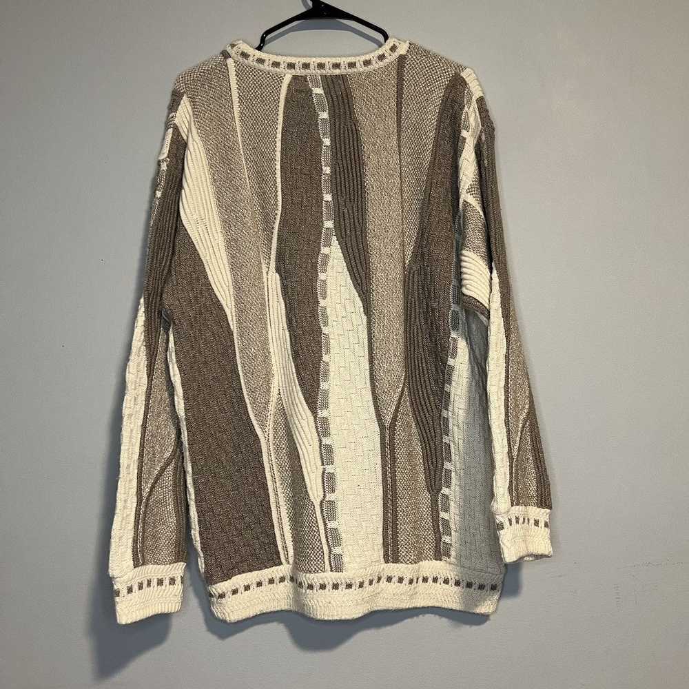 Coogi × Vintage Coogi Style Knit Sweater Beige - image 2