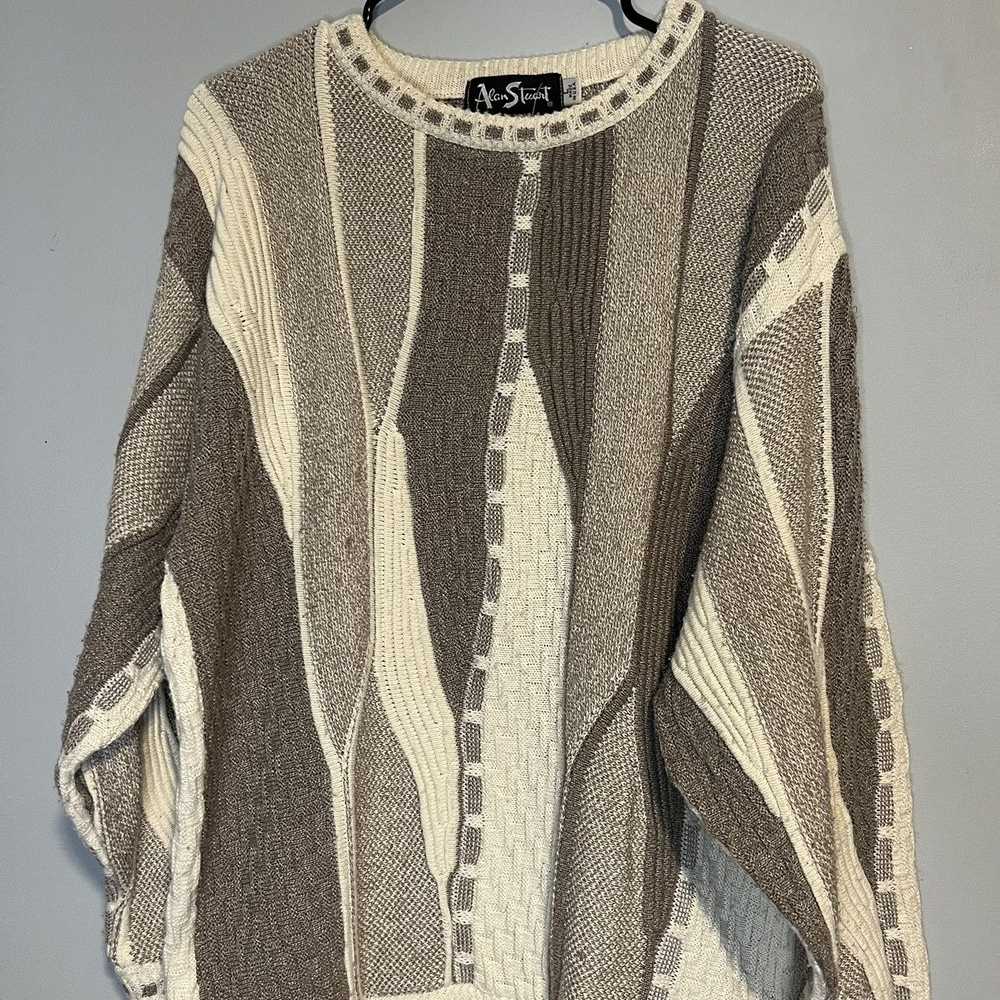 Coogi × Vintage Coogi Style Knit Sweater Beige - image 3