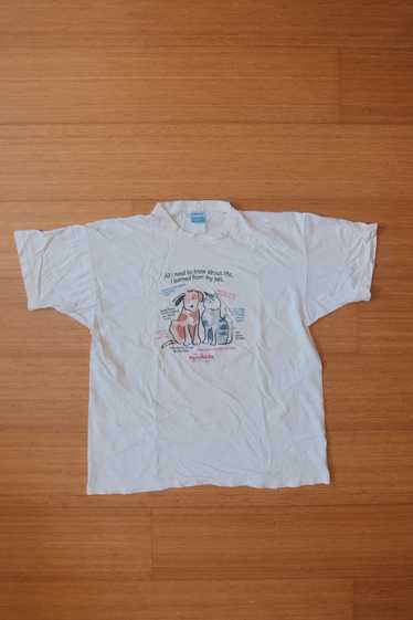 Vintage VTG Petsmart Single Stitch T Shirt in Whit