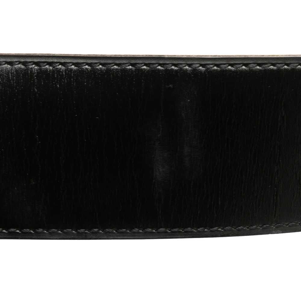 Black Hermès Horse Tree Emblem Leather Belt - image 6