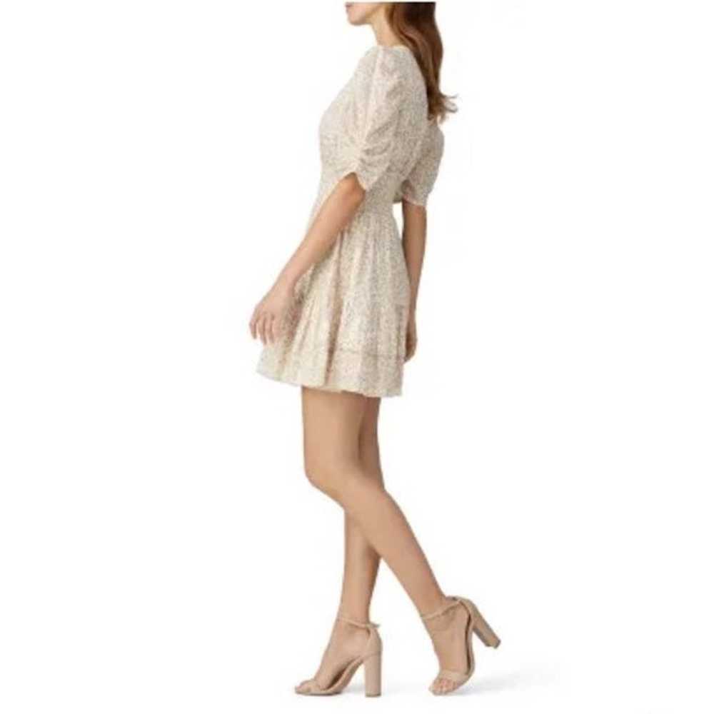 CLEOBELLA Sadie Mini Dress White Floral Plunge Ti… - image 3