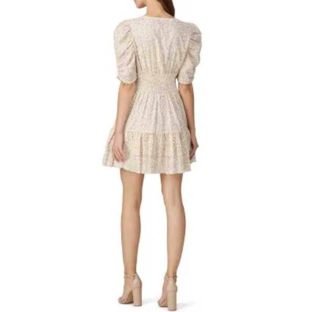 CLEOBELLA Sadie Mini Dress White Floral Plunge Ti… - image 4