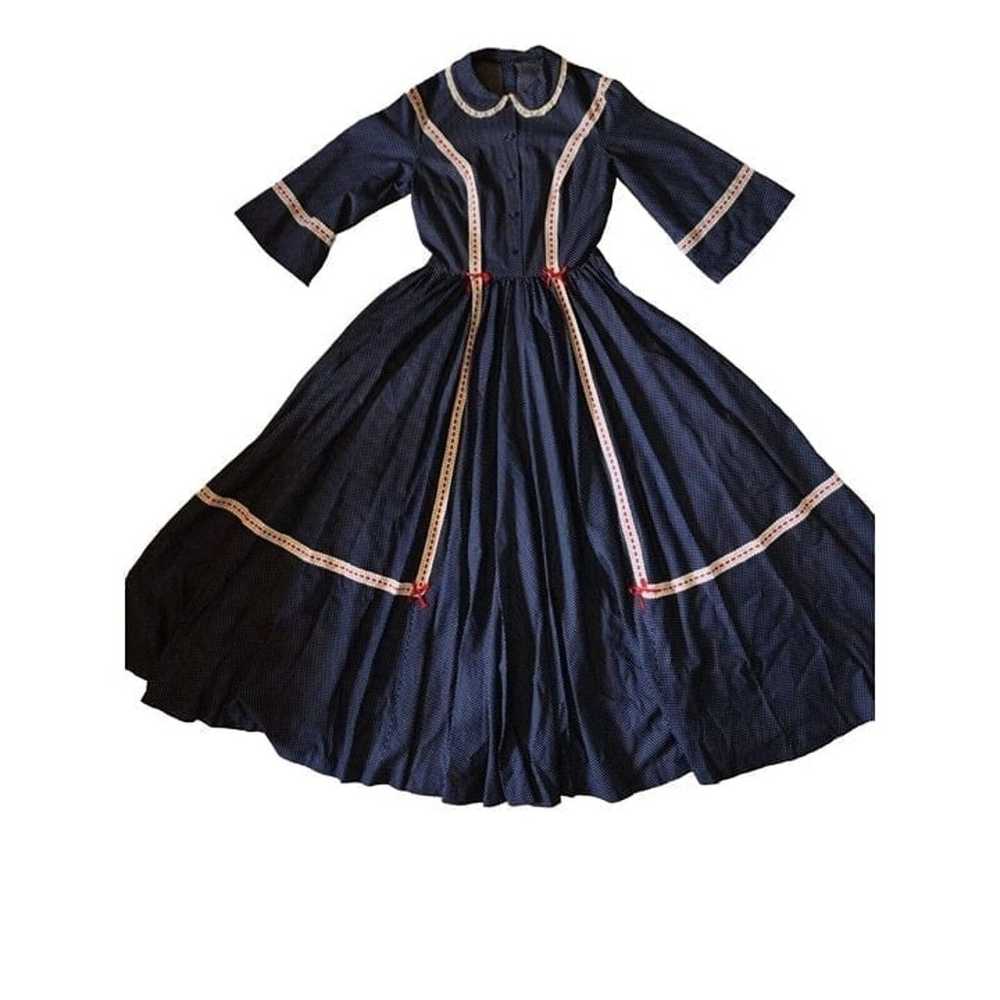 VGUC Vintage 30s/40s Prarie Dress Gunne Sax Style… - image 2