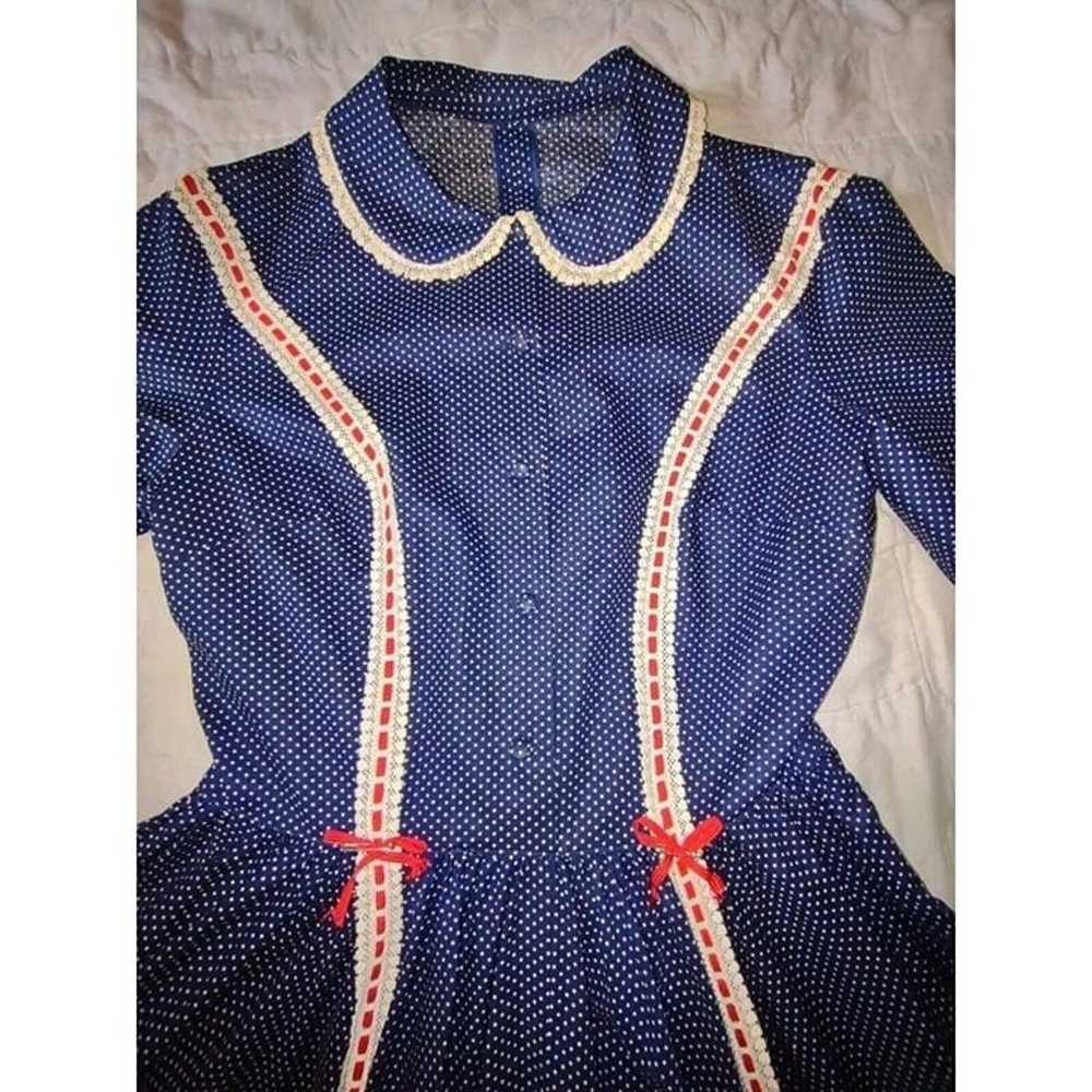 VGUC Vintage 30s/40s Prarie Dress Gunne Sax Style… - image 5