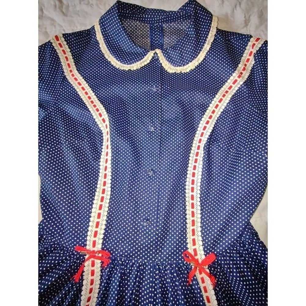 VGUC Vintage 30s/40s Prarie Dress Gunne Sax Style… - image 7