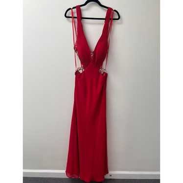 Faviana Red Formal Prom Dress Size 4