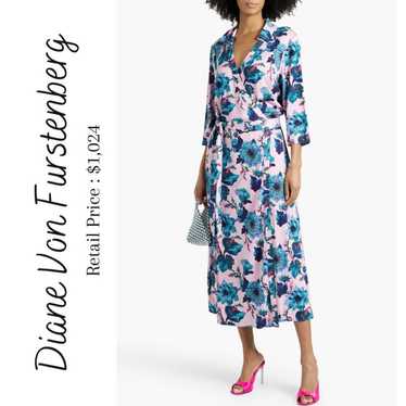 NEVER WORN Diane Von Furstenberg Floral Wrap Dress