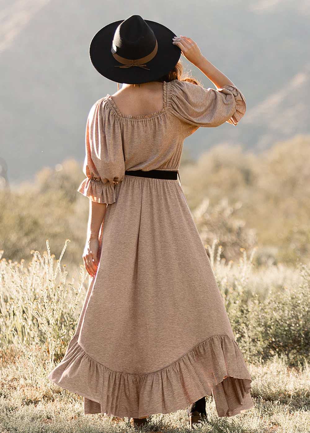 Joyfolie Gwenaelle Dress in Heather Oak - image 2