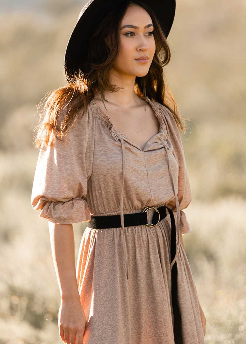 Joyfolie Gwenaelle Dress in Heather Oak - image 3