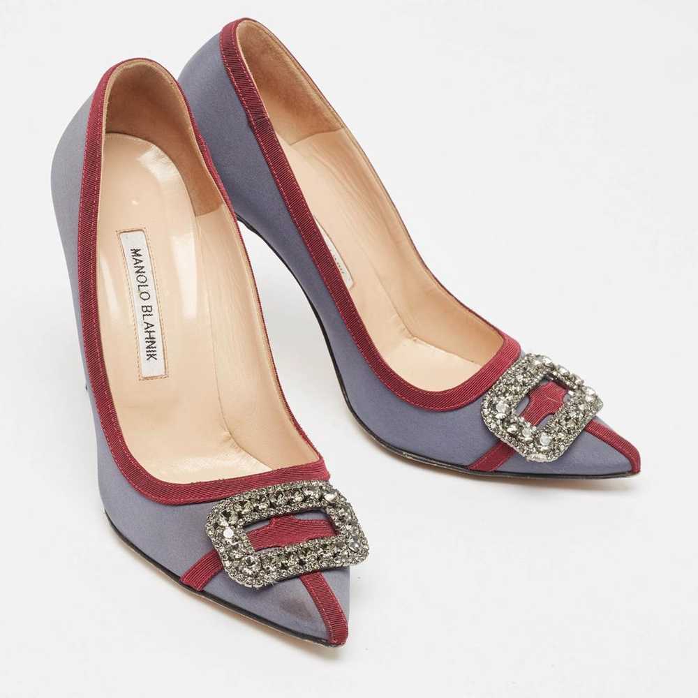 Manolo Blahnik Cloth heels - image 3