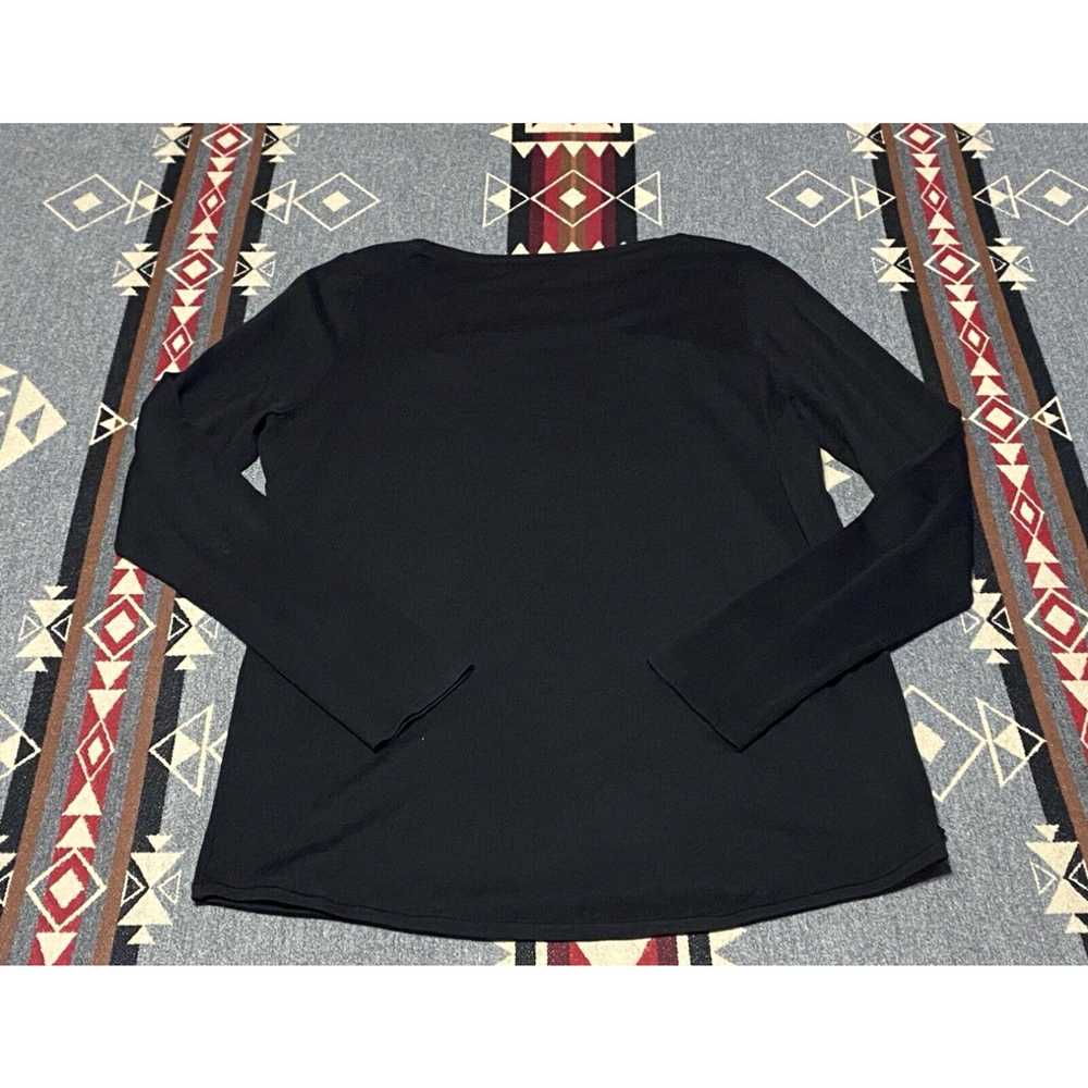 Vintage 360 Sweater Women’s Wool Black Open Slit … - image 2