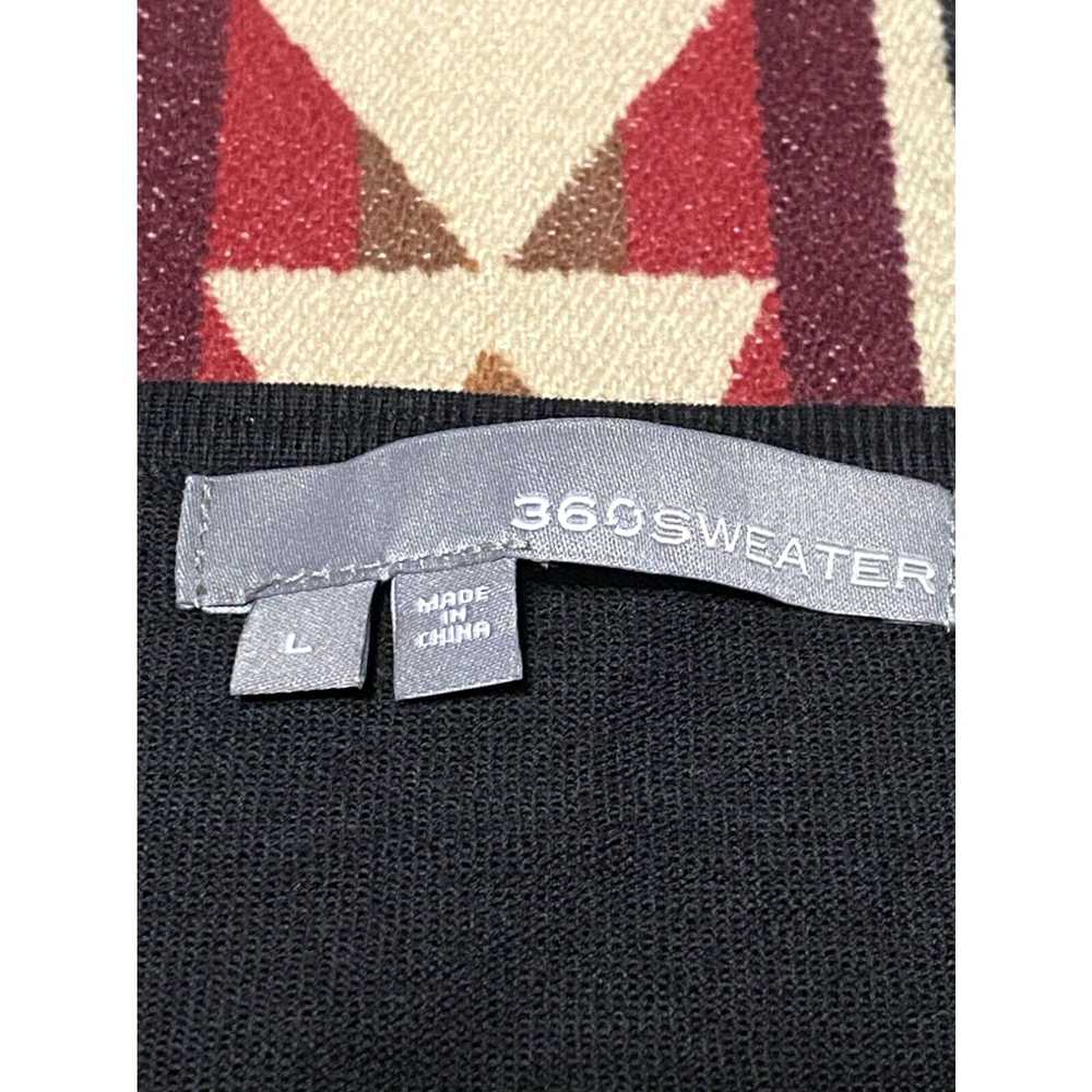 Vintage 360 Sweater Women’s Wool Black Open Slit … - image 3
