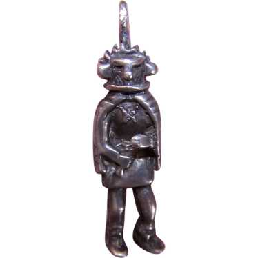 Sterling Silver Hopi Indian Dancer Pendant - image 1