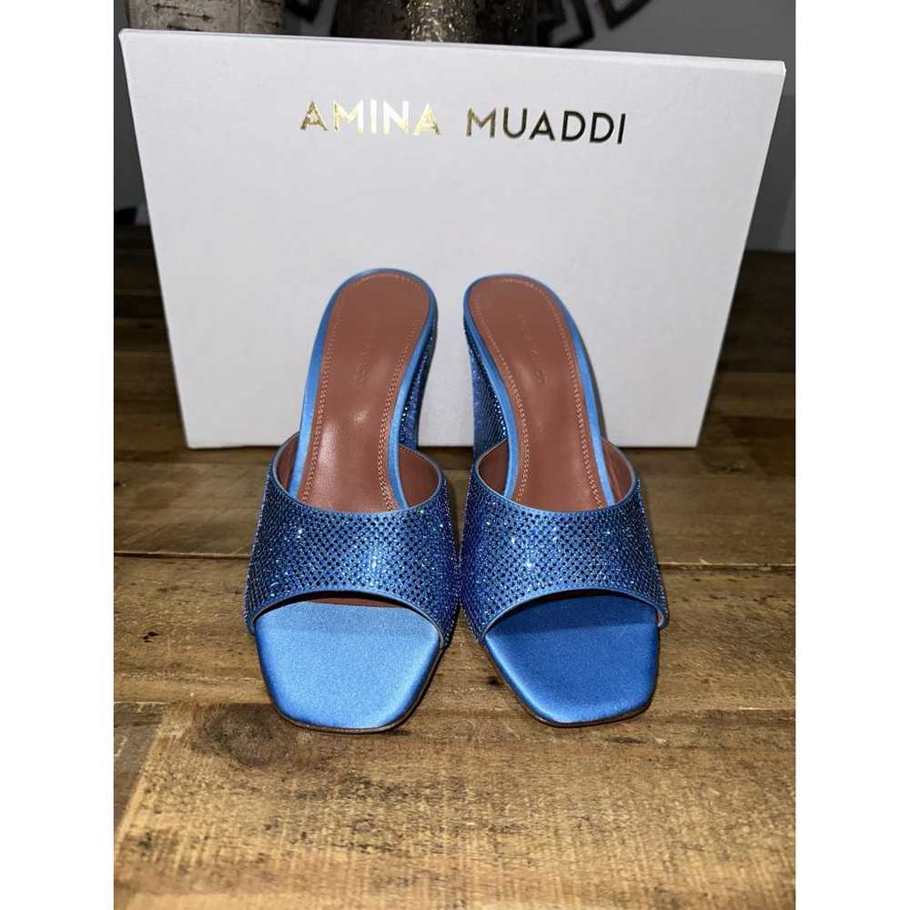 Amina Muaddi Cloth heels - image 5