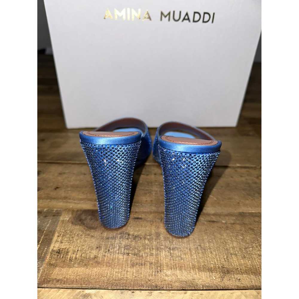 Amina Muaddi Cloth heels - image 7