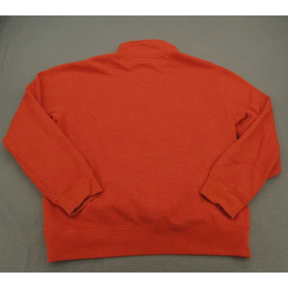 Nautica Nautica Sweater Mens Large Orange Quarter… - image 3