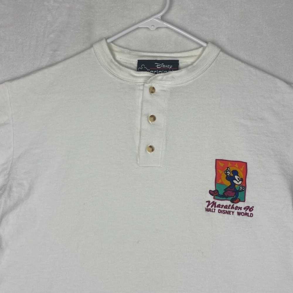 Vintage 90s Disney Marathon 96 T-shirt Adult S/M … - image 3