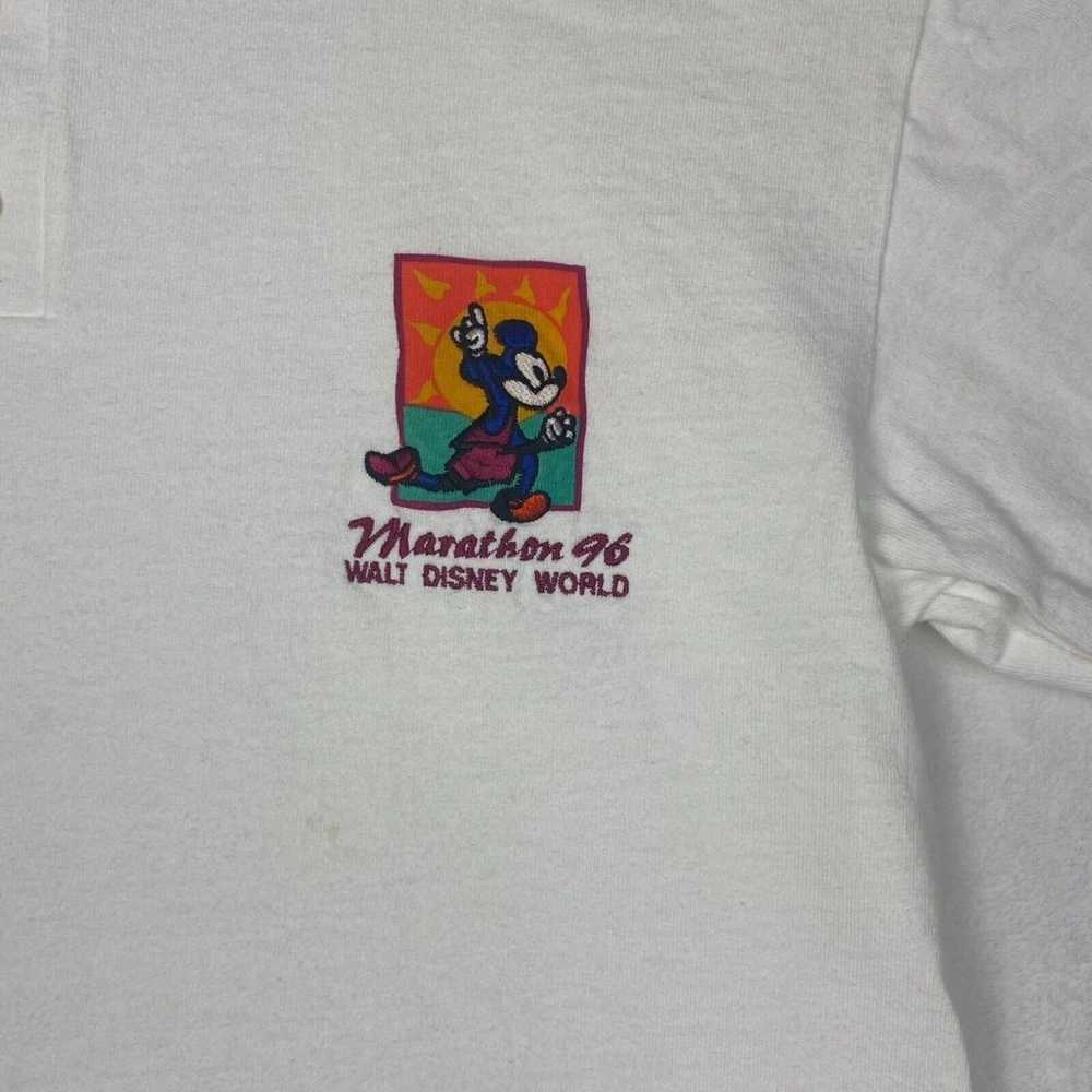 Vintage 90s Disney Marathon 96 T-shirt Adult S/M … - image 4