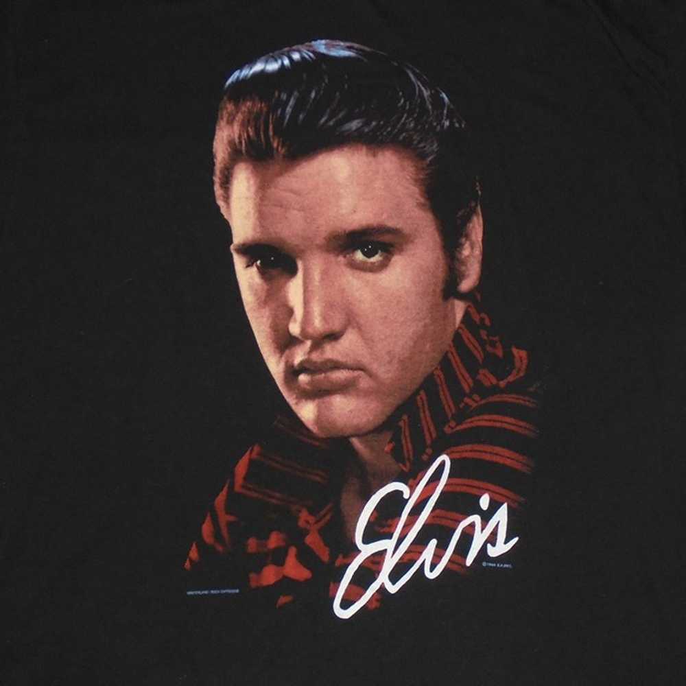 Vintage 1990 Elvis Presley Portrait Single Stitch… - image 3