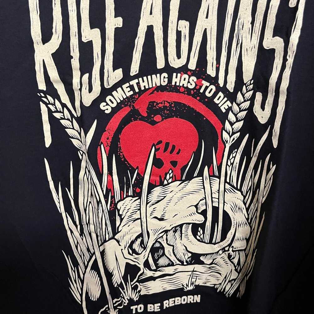 Vintage Rise Against T-shirt -Something Has to Di… - image 2