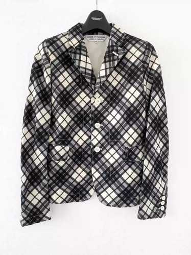 Comme des Garcons comme des garcon cream plaid th… - image 1