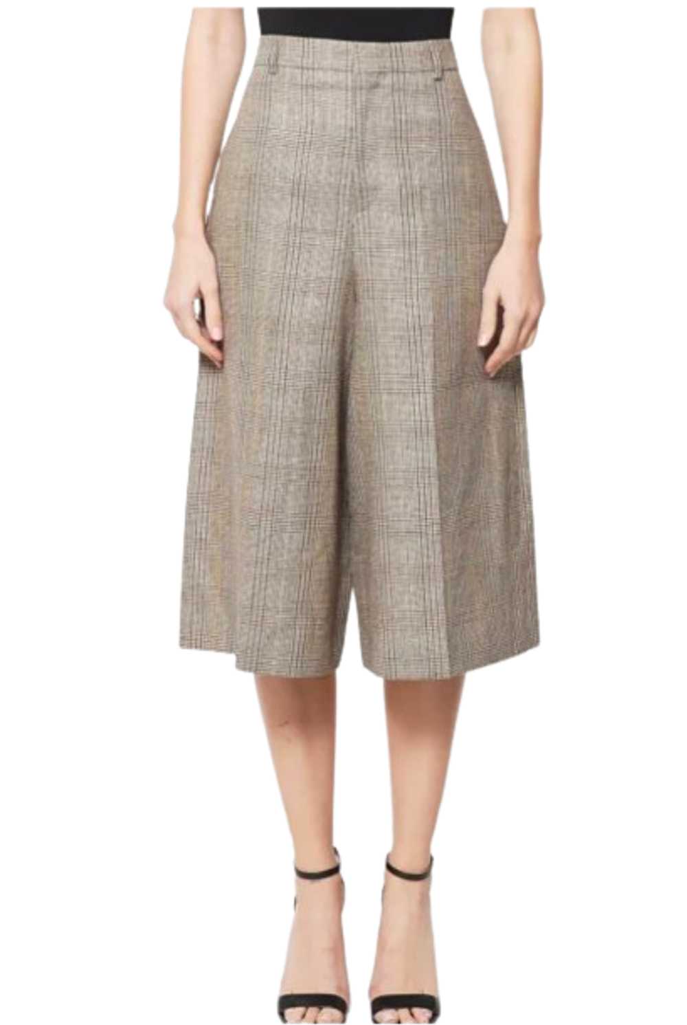 Product Details Celine Beige Checked Culottes - image 1