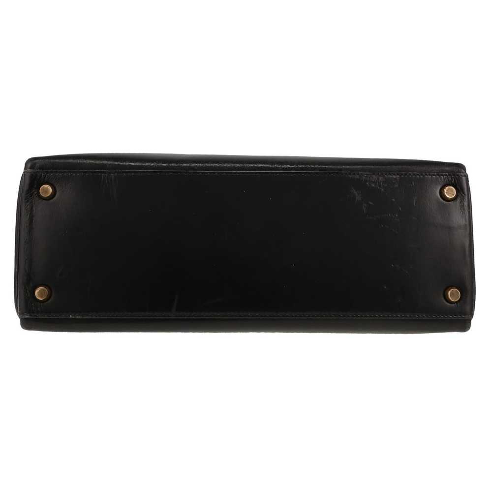 Hermès Kelly 32 cm handbag in black box leather C… - image 2